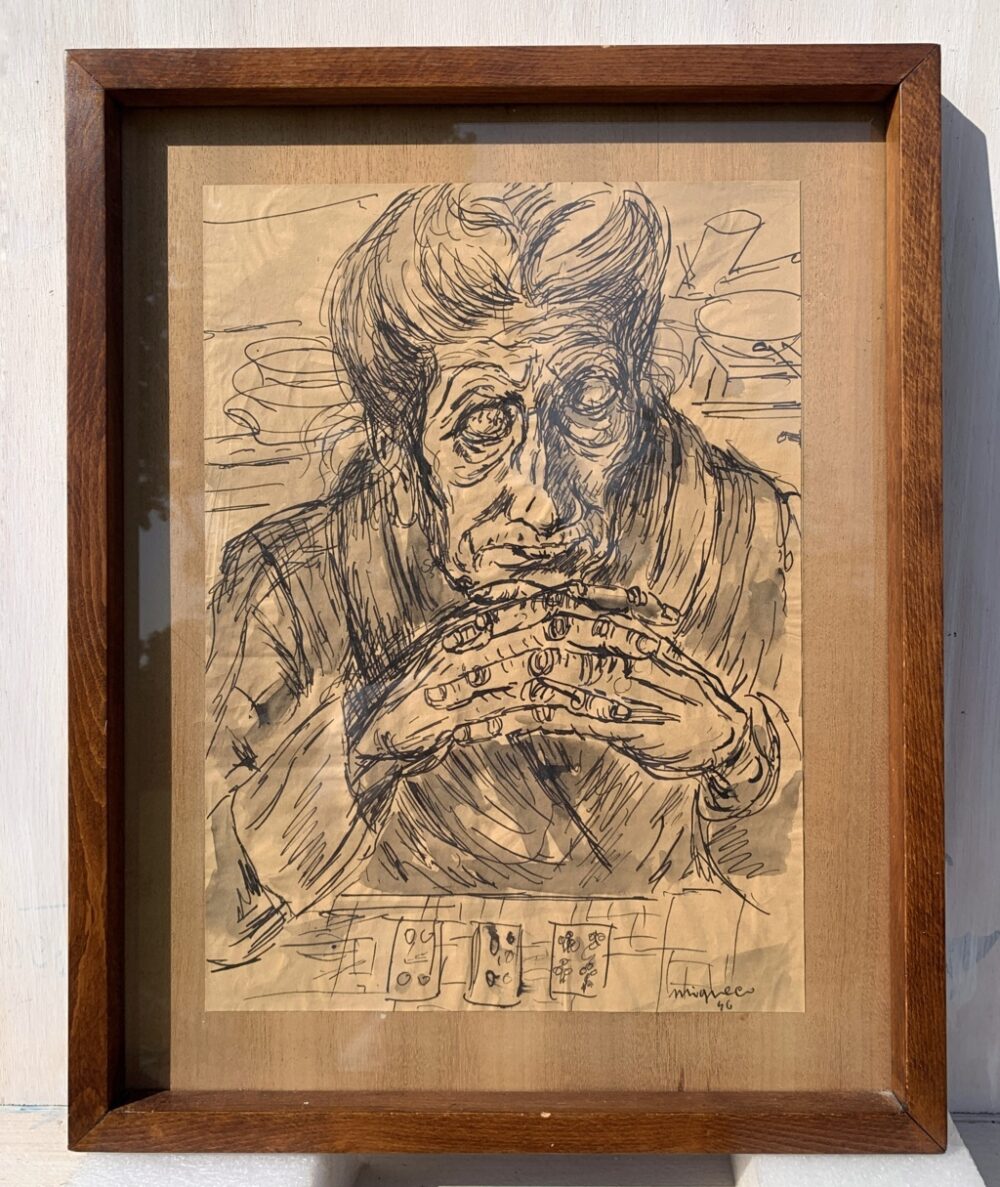 Giuseppe Migneco (Messina 1903 - Milano 1997) - La cartomante. - immagine 5