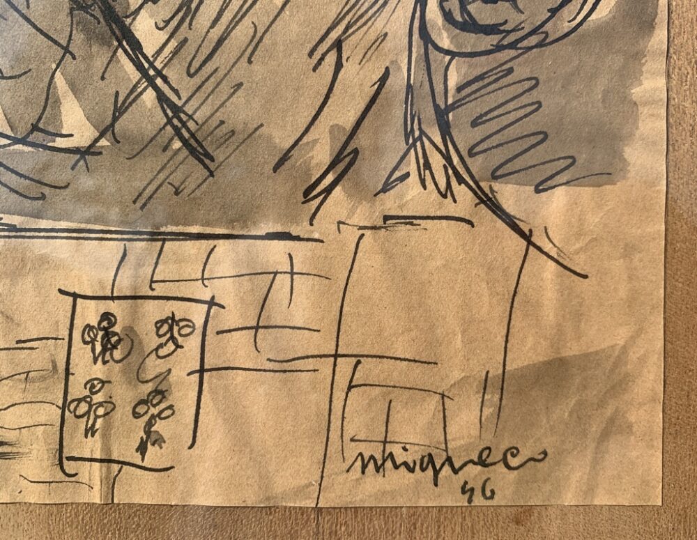 Giuseppe Migneco (Messina 1903 - Milano 1997) - La cartomante. - immagine 6