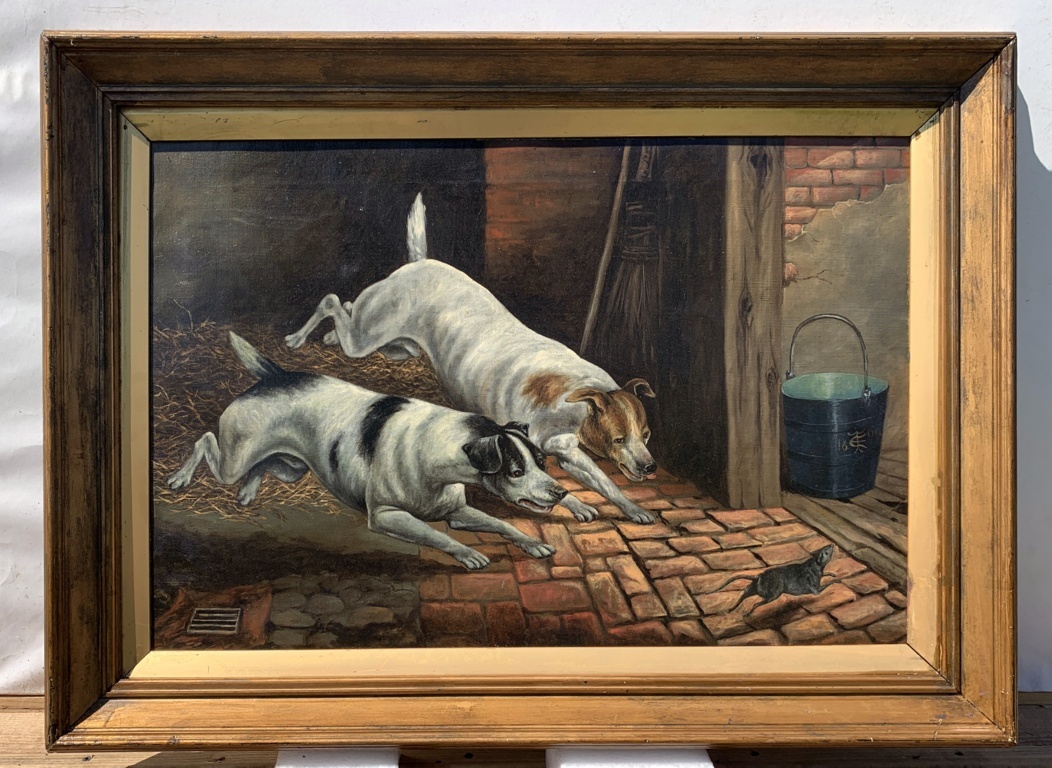 British painter (dated 1899) - Mouse Hunt. - Image 4
