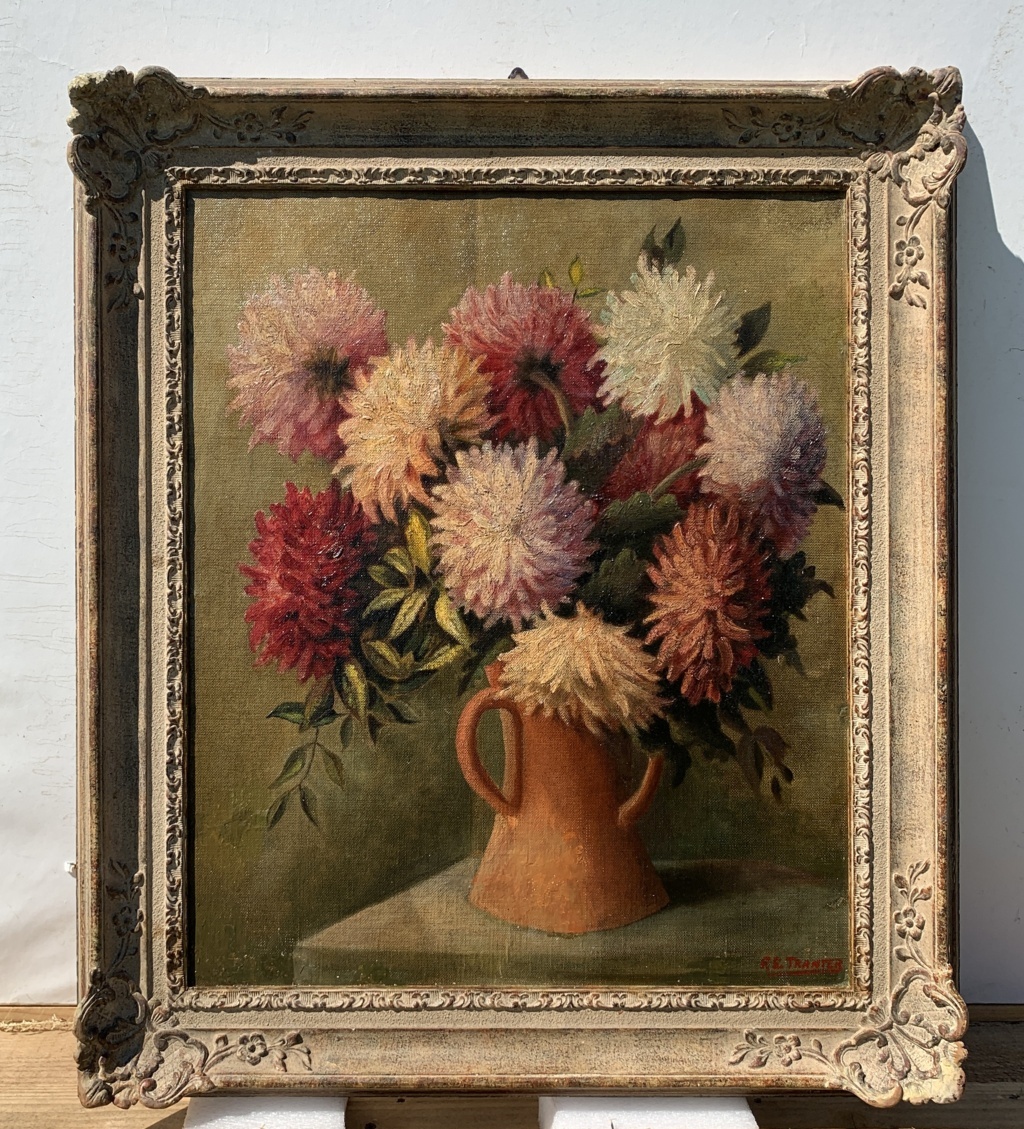 Pittore inglese (XX sec.) - Vaso di fiori. - Image 5
