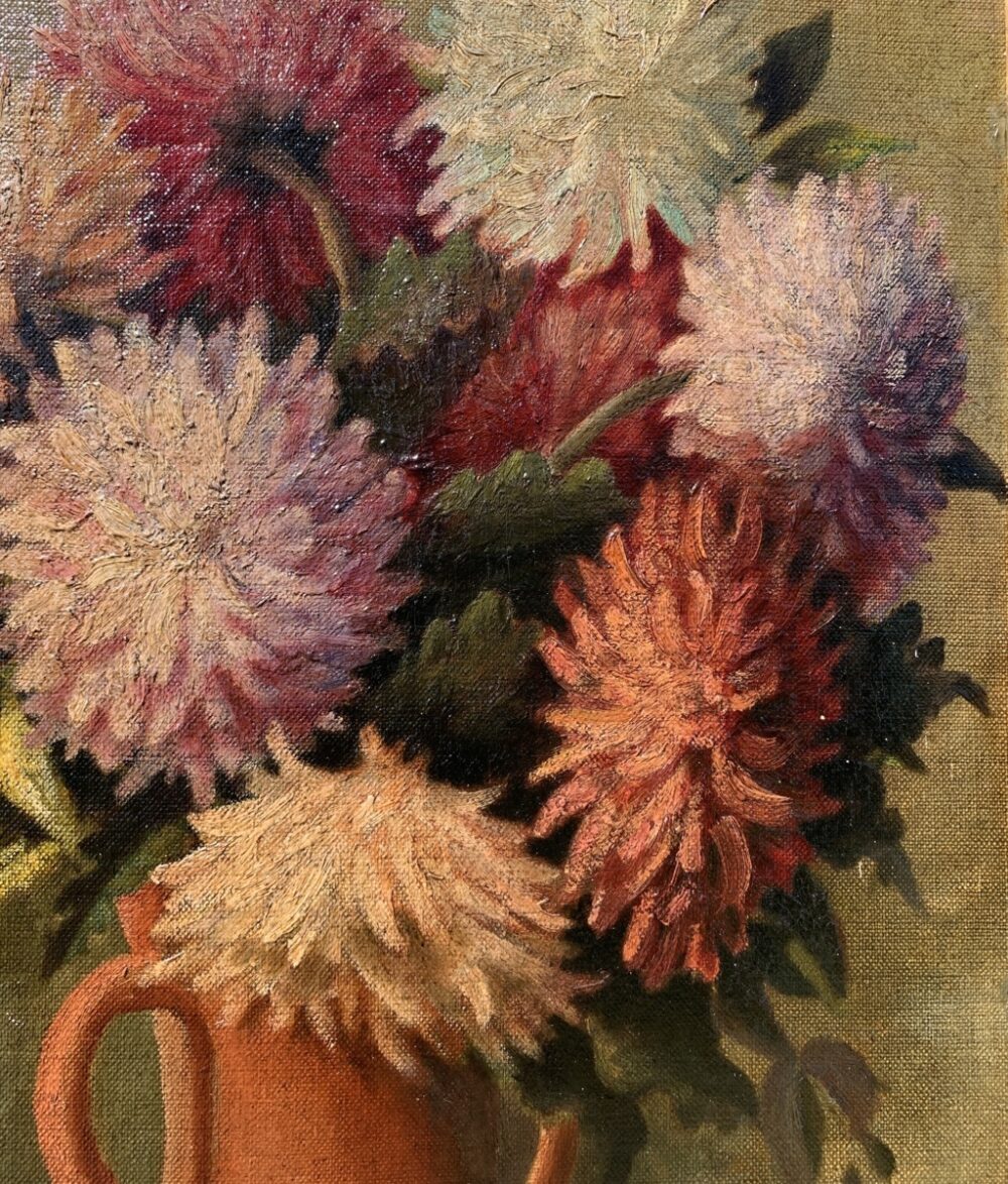 Pittore inglese (XX sec.) - Vaso di fiori. - Image 7