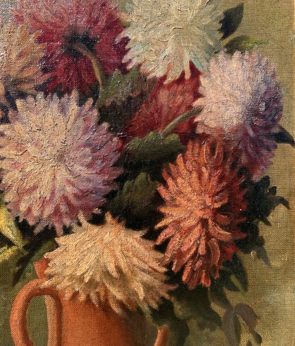 Pittore inglese (XX sec.) - Vaso di fiori. - Image 7