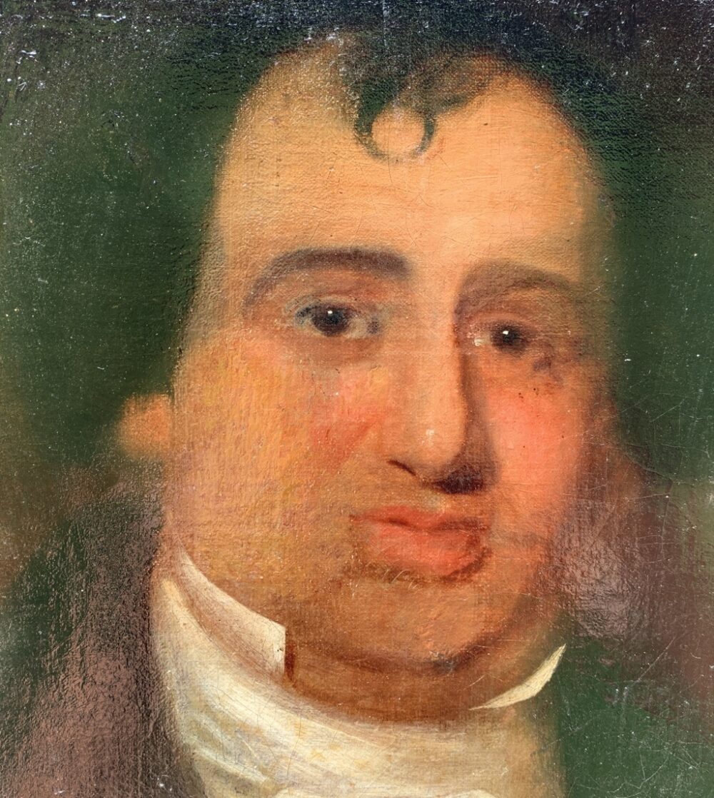 Italian painter (19th century) - Portrait of a gentleman with a book. - Image 6